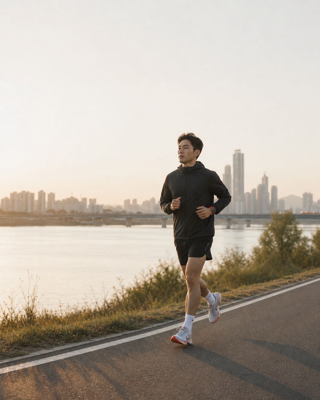 강변을 따라 달리는 Runner 1 러너